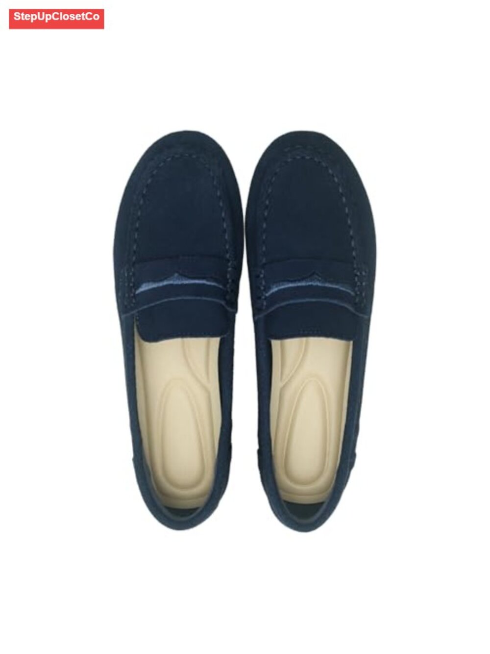 Women's Suede Leather Driving Loafers Mocc Shoes